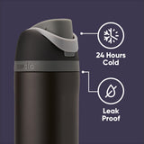 Owala Insulated Stainless Steel Water Bottle with Straw for Sports and Travel, BPA-Free Sports Water Bottle, 24 oz, Rapunzel