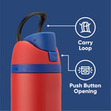 Owala Insulated Stainless Steel Water Bottle with Straw for Sports and Travel, BPA-Free Sports Water Bottle, 24 oz, Rapunzel