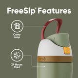 Owala Insulated Stainless Steel Water Bottle with Straw for Sports and Travel, BPA-Free Sports Water Bottle, 24 oz, Rapunzel