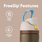 Owala Insulated Stainless Steel Water Bottle with Straw for Sports and Travel, BPA-Free Sports Water Bottle, 24 oz, Rapunzel