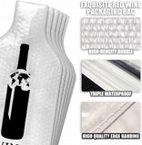 QPEY 6 Set Wine Bottle Travel Protector Bags, Resealable Wine Sleeves For Suitcase Luggage, Double Layer Wine Skins For Airplane Leak Proof