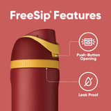 Owala Insulated Stainless Steel Water Bottle with Straw for Sports and Travel, BPA-Free Sports Water Bottle, 24 oz, Rapunzel