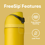 Owala Insulated Stainless Steel Water Bottle with Straw for Sports and Travel, BPA-Free Sports Water Bottle, 24 oz, Rapunzel