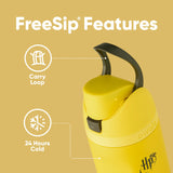 Owala Insulated Stainless Steel Water Bottle with Straw for Sports and Travel, BPA-Free Sports Water Bottle, 24 oz, Rapunzel