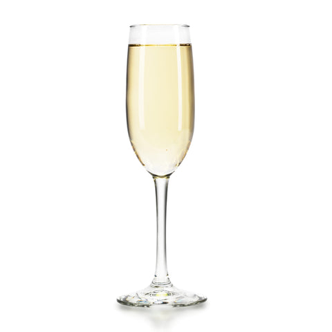 Libbey Entertaining Essentials Flute Glasses, 8 ounce, Set of 6