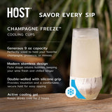 Champagne FREEZE™ in Seafoam Tint, Set of 2