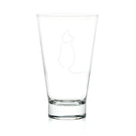 Libbey Modern Pets Simon Tumbler Drinking Glasses, 14 ounce, Set of 4