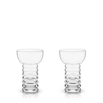 Pacific Crystal Pearl Diver Glasses Set of 2