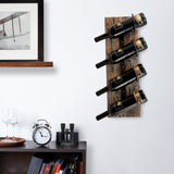 Metal and Wood Wine Rack