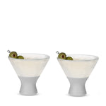 Glass Martini FREEZE™ in Gray, Set of 2