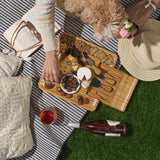 Four Piece Bamboo Cheese Board and Knife Set