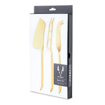 Cheese Knives in Gold Set of 3