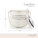 "Have A Drink" Ice Bucket and Scoop