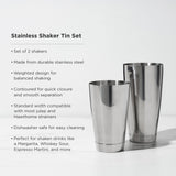 Stainless Steel Boston Shaker Tin Set
