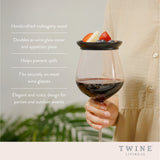 Wine Glass Topper Appetizer Plates